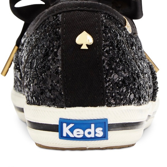 Brand new Keds Kate Spade Black glitter lace up - Picture 3 of 3